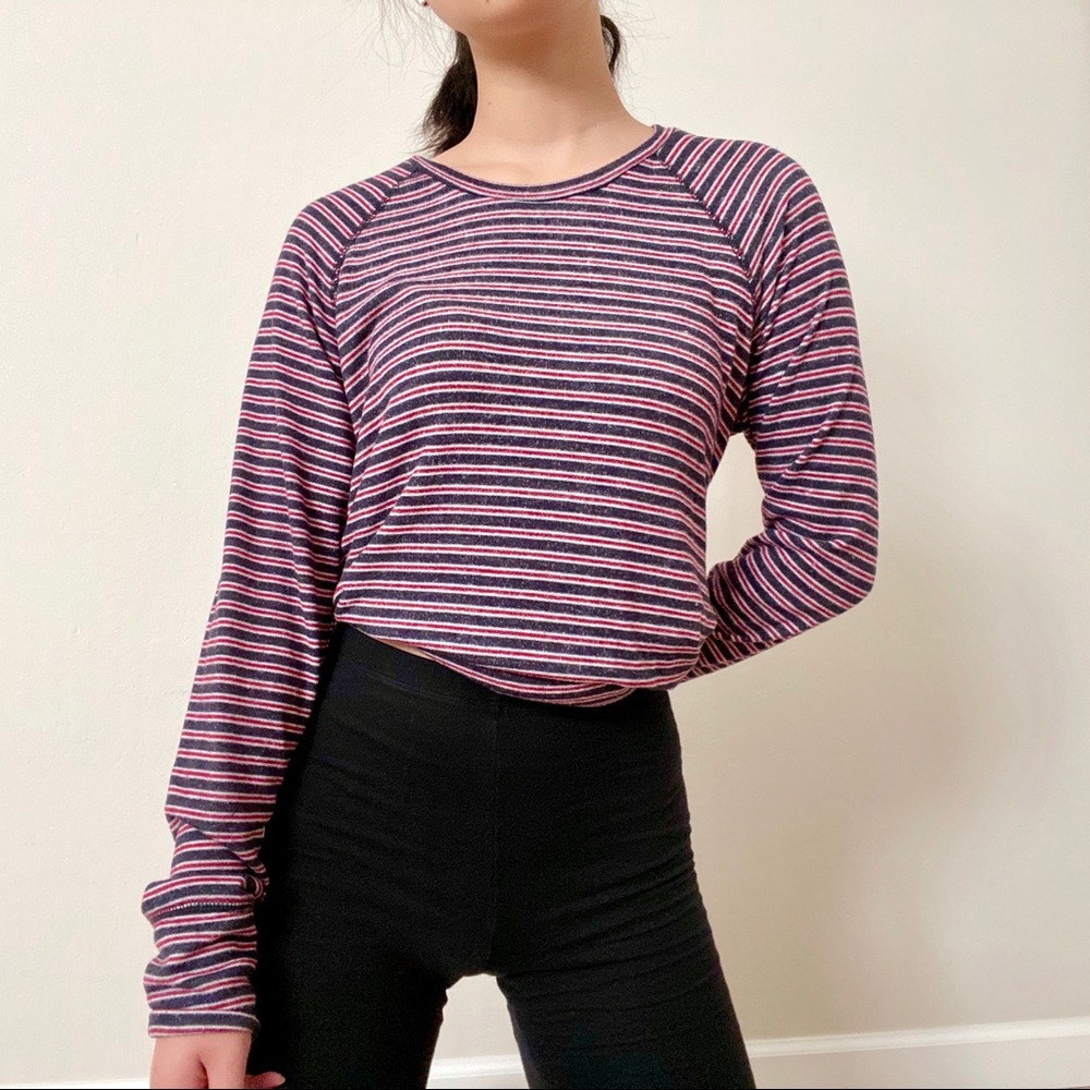 Red and Black Striped Tee